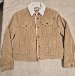 Levi's Tan Corduroy Jacket with Sherpa Lining